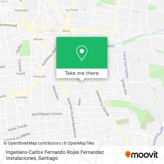 Ingeniero-Carlos Fernando Rojas Fernandez Instalaciones map