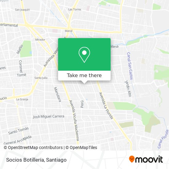 Socios Botillería map