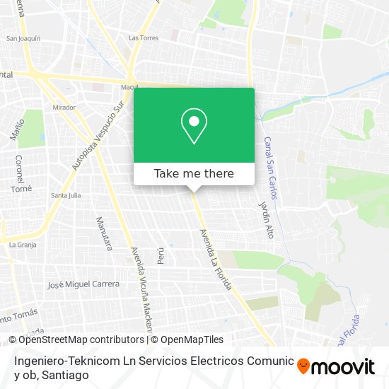 Mapa de Ingeniero-Teknicom Ln Servicios Electricos Comunic y ob