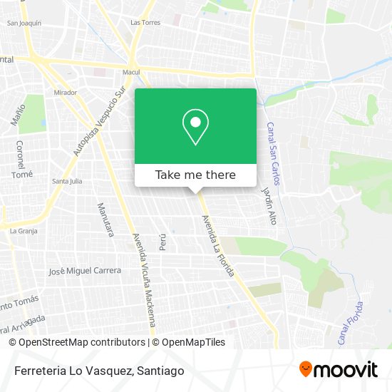 Ferreteria Lo Vasquez map