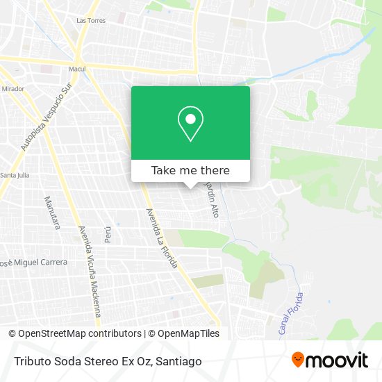 Mapa de Tributo Soda Stereo Ex Oz