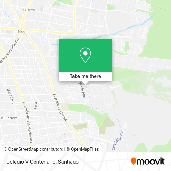 Colegio V Centenario map