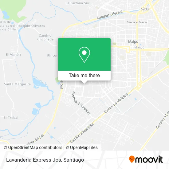 Lavanderia Express Jos map