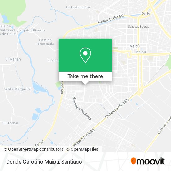 Donde Garotiño Maipu map