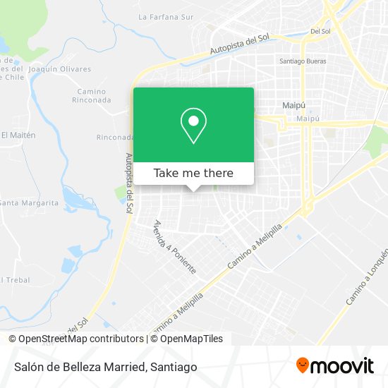Mapa de Salón de Belleza Married