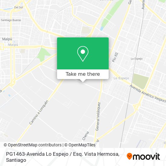 PG1463-Avenida Lo Espejo / Esq. Vista Hermosa map