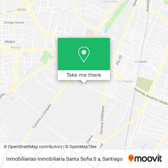 Inmobiliarias-Inmobiliaria Santa Sofia S a map
