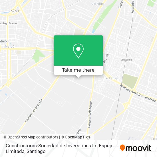 Constructoras-Sociedad de Inversiones Lo Espejo Limitada map