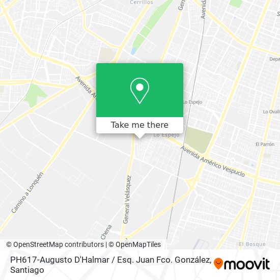 Mapa de PH617-Augusto D'Halmar / Esq. Juan Fco. González