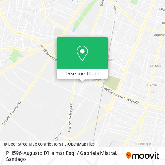 PH596-Augusto D'Halmar Esq. / Gabriela Mistral map