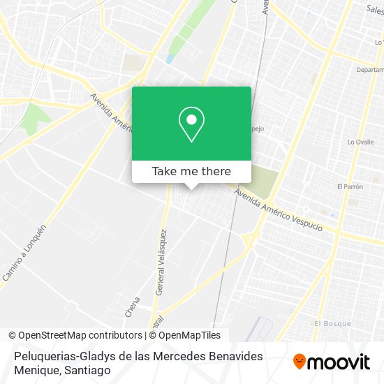 Peluquerias-Gladys de las Mercedes Benavides Menique map