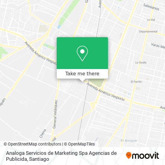 Analoga Servicios de Marketing Spa Agencias de Publicida map