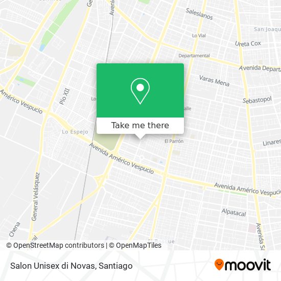 Salon Unisex di Novas map