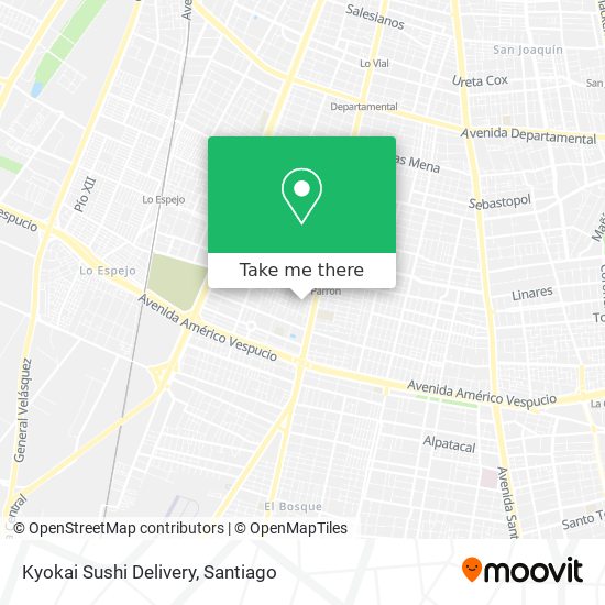 Kyokai Sushi Delivery map