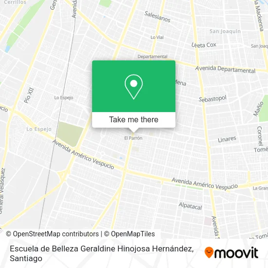 Escuela de Belleza Geraldine Hinojosa Hernández map