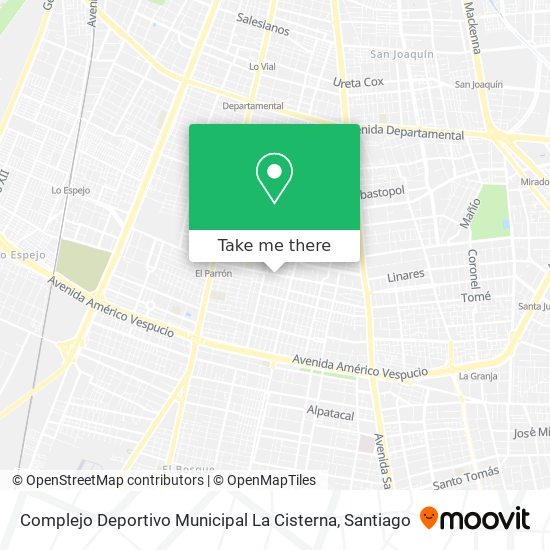 Complejo Deportivo Municipal La Cisterna map