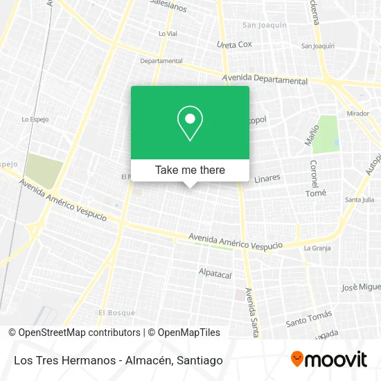Los Tres Hermanos - Almacén map