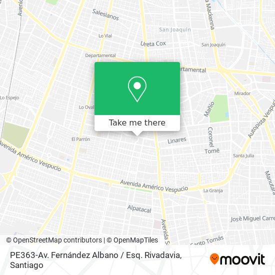 PE363-Av. Fernández Albano / Esq. Rivadavia map