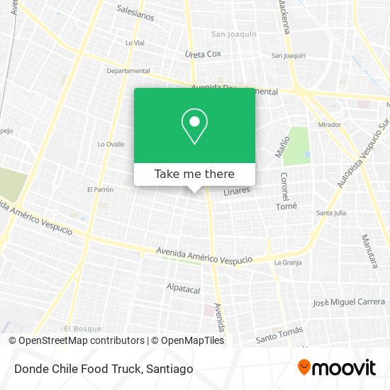 Donde Chile Food Truck map