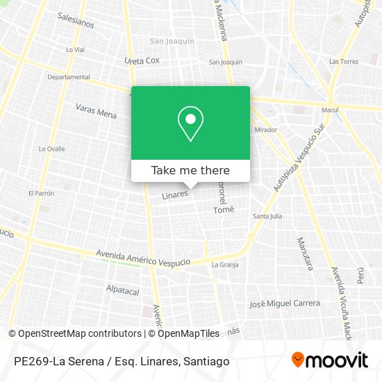 PE269-La Serena / Esq. Linares map
