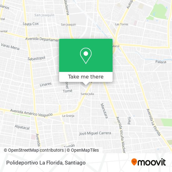 Polideportivo La Florida map