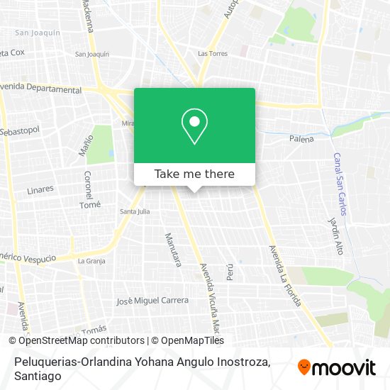 Mapa de Peluquerias-Orlandina Yohana Angulo Inostroza