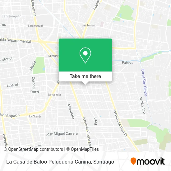 La Casa de Baloo Peluquería Canina map