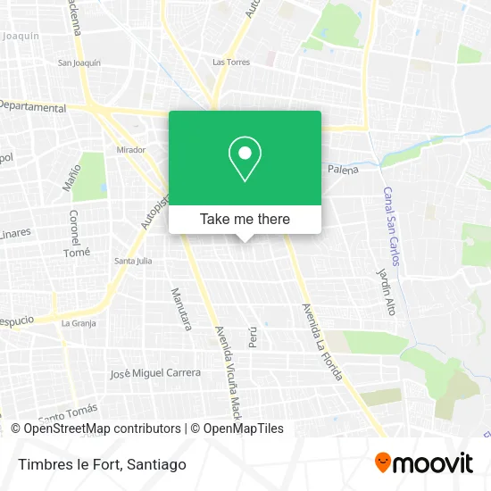 Timbres le Fort map