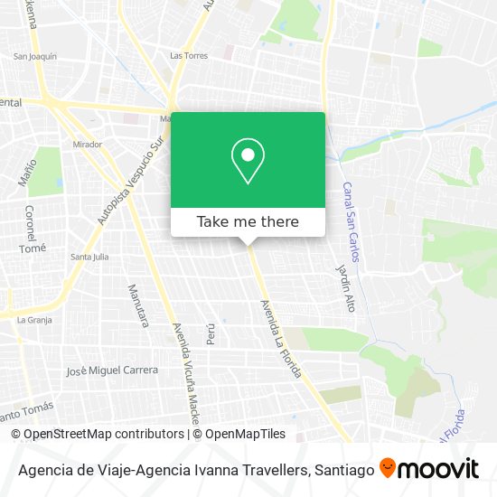 Mapa de Agencia de Viaje-Agencia Ivanna Travellers