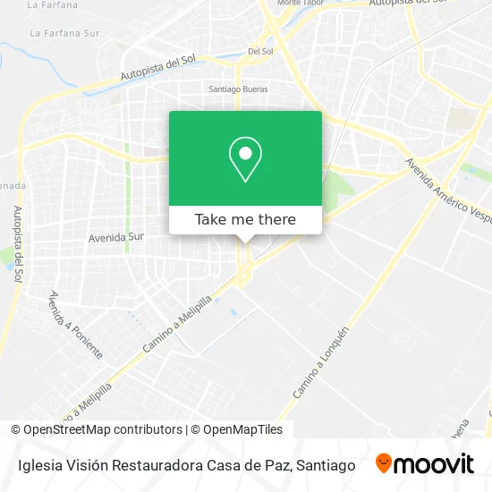Iglesia Visión Restauradora Casa de Paz map