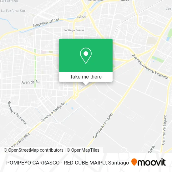 POMPEYO CARRASCO - RED CUBE MAIPU map