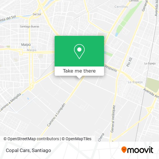 Copal Cars map