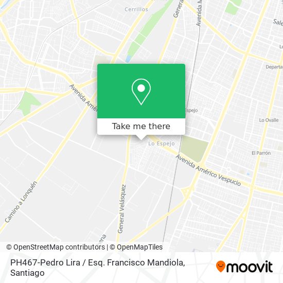 PH467-Pedro Lira / Esq. Francisco Mandiola map