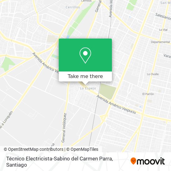 Mapa de Técnico Electricista-Sabino del Carmen Parra