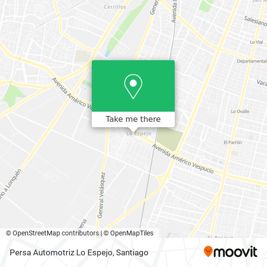 Persa Automotriz Lo Espejo map