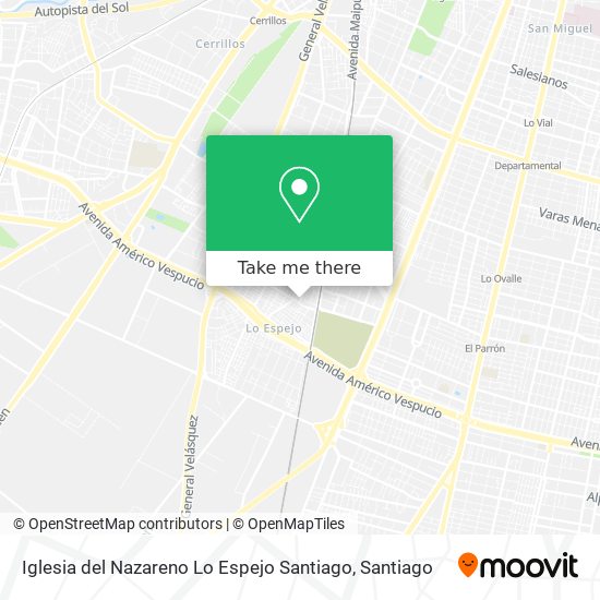 Mapa de Iglesia del Nazareno Lo Espejo Santiago