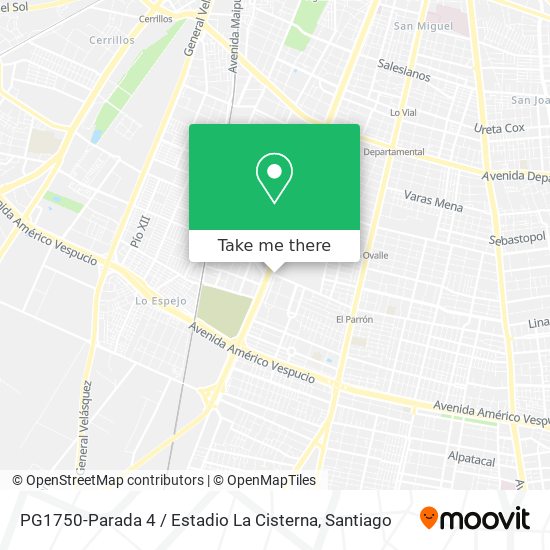 PG1750-Parada 4 / Estadio La Cisterna map