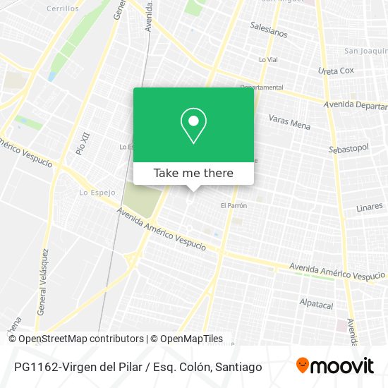 Mapa de PG1162-Virgen del Pilar / Esq. Colón