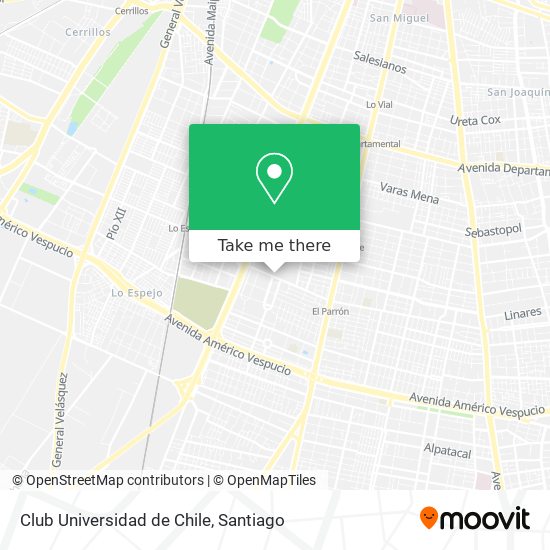 Club Universidad de Chile map