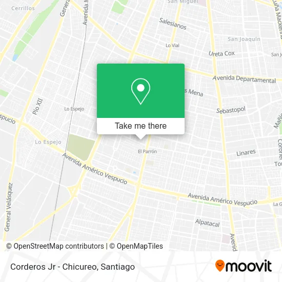 Corderos Jr - Chicureo map