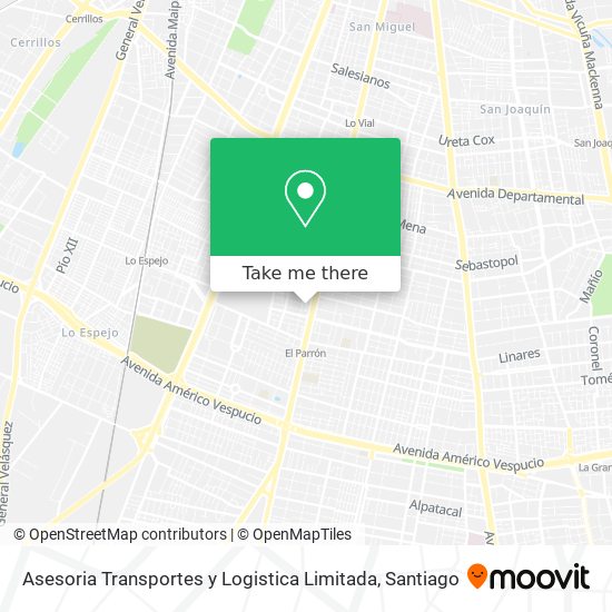 Asesoria Transportes y Logistica Limitada map