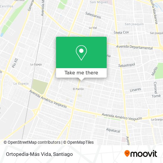 Ortopedia-Más Vida map