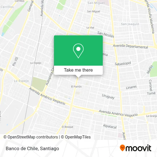 Banco de Chile map