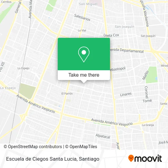 Escuela de Ciegos Santa Lucia map