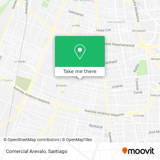 Mapa de Comercial Arevalo