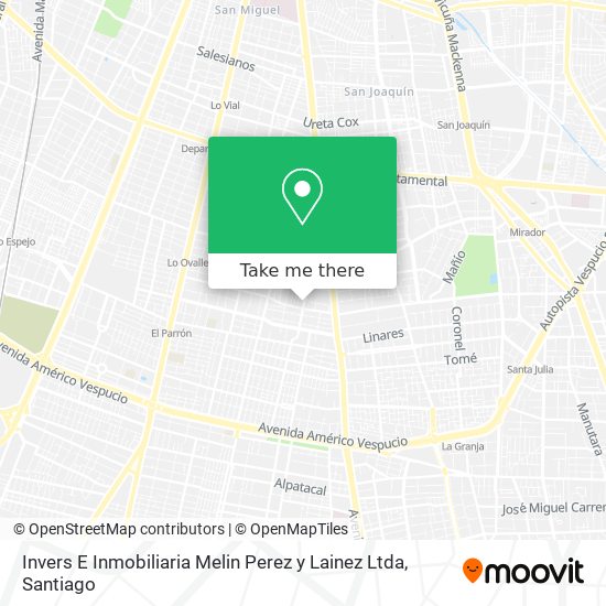 Invers E Inmobiliaria Melin Perez y Lainez Ltda map