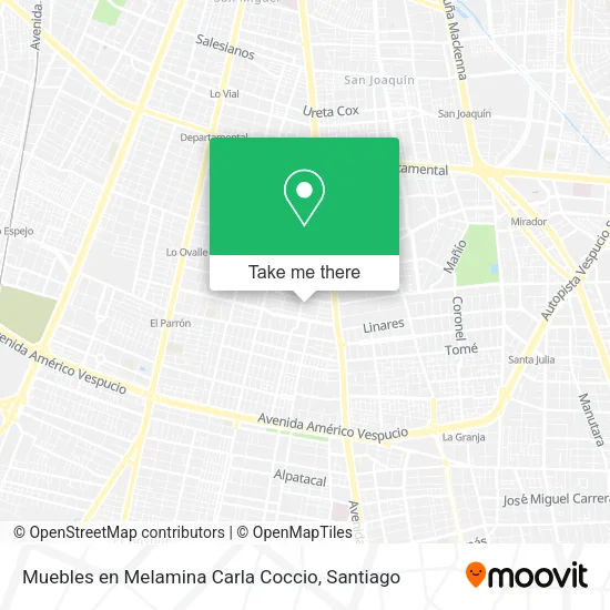 Muebles en Melamina Carla Coccio map
