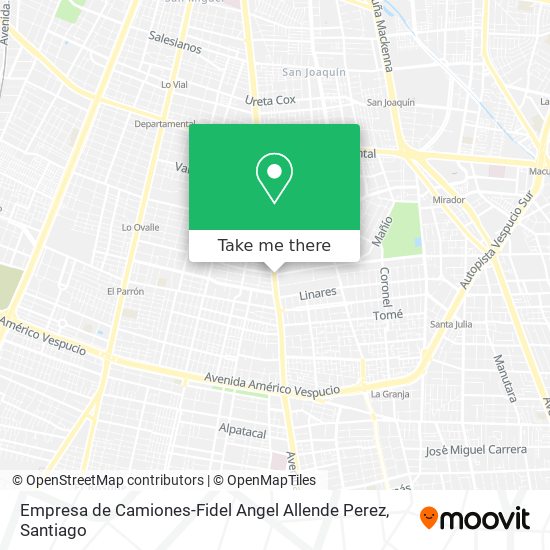 Mapa de Empresa de Camiones-Fidel Angel Allende Perez