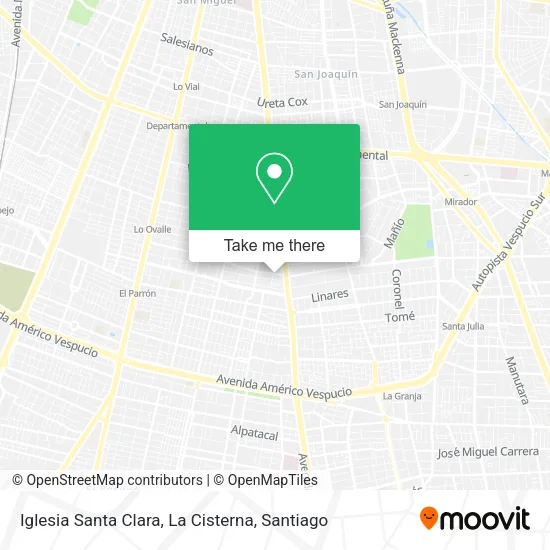 Iglesia Santa Clara, La Cisterna map