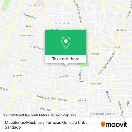 Mueblerias-Muebles y Terrazas Gonzalo Uriba map